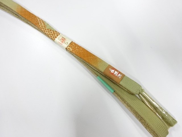 JAPANESE KIMONO / UNUSED KOREI HAND-TIED OBIJIME